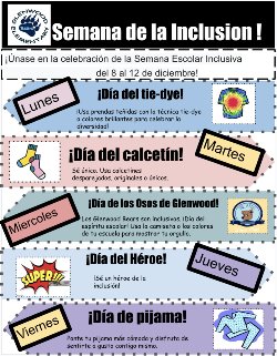 Inclusion Week Flyer Spanish